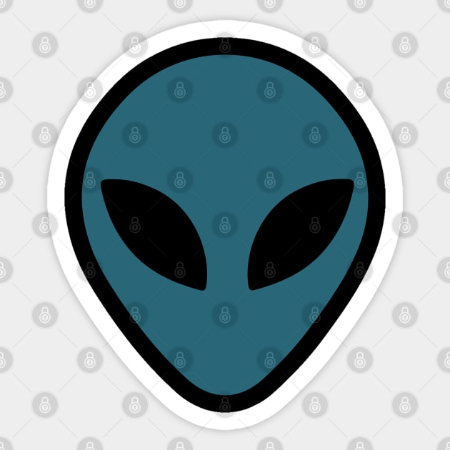 Alien Face Sticker by Madelyn_Frere